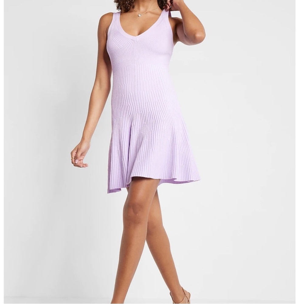 Express Lavender Sleeveless Dress - Picture 2 of 11